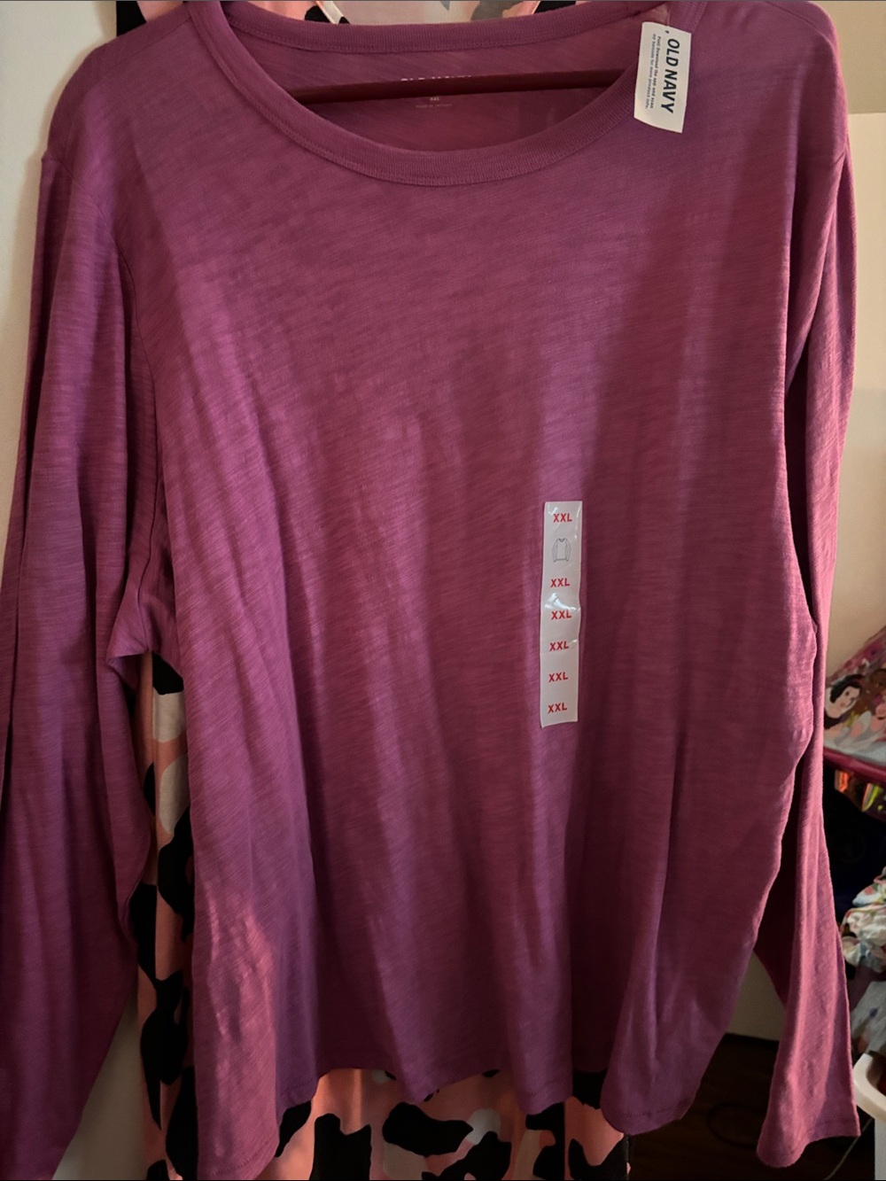 Old Navy Men's Long-Sleeve Crewneck Shirt - Plum